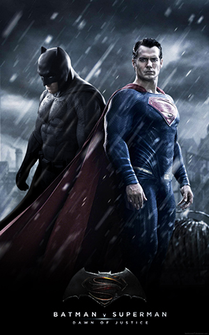 2016, Batman v. Superman: Dawn of Justice Dirección: Zack Snyder Guión: David S. Goyer, Chris Terrio Fotografía: Larry Fong Música: Hans Zimmer, Junkie XL Reparto: Ben Affleck, Henry Cavill, Amy Adams, Jesse Eisenberg, Gal Gadot, Diane Lane, Laurence Fishburne, Jeremy Irons, Holly Hunter 